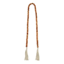Kirkland's Home Decorative Accents-Tasseled Wood Beaded Garland