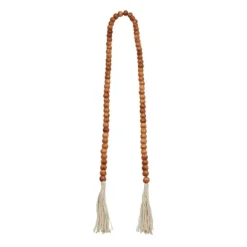 Kirkland's Home Decorative Accents-Tasseled Wood Beaded Garland