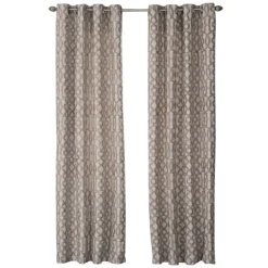 Kirkland's Home Curtains & Drapes-Taupe Chenille Single Curtain Panel, 84 In.
