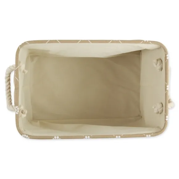 Kirkland's Home Baskets & Boxes-Taupe Paw Trellis Rec Gle Basket, 17.5 In.