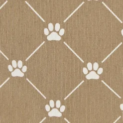 Kirkland's Home Baskets & Boxes-Taupe Paw Trellis Round Basket, 15 In.