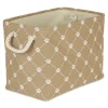 Kirkland's Home Baskets & Boxes-Taupe Trellis Paw Print Storage Basket, 14 In.