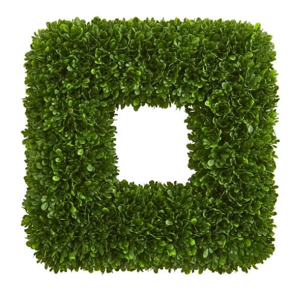 Kirkland's Home Wreaths-Tea Leaf Square Wreath