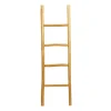 Kirkland's Home Decorative Accents-Teak Wood Leaning Ladder
