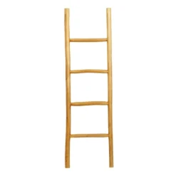 Kirkland's Home Decorative Accents-Teak Wood Leaning Ladder