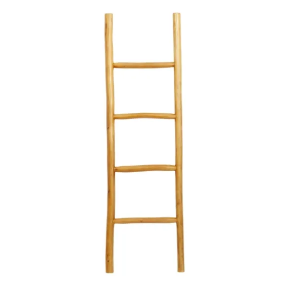 Kirkland's Home Decorative Accents-Teak Wood Leaning Ladder