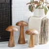 Kirkland's Home Statues & Figurines-Teakwood Mushroom 3-Pc. Sculpture Set