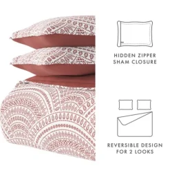 Kirkland's Home Quilts-Terra Scalloped Reversible 3-Pc. Queen Quilt Set