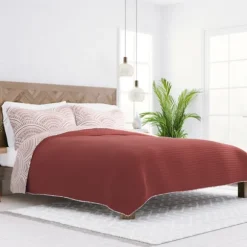 Kirkland's Home Quilts-Terra Scalloped Reversible 3-Pc. King Quilt Set