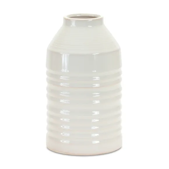 Kirkland's Home Vases-Terracotta Ribbed Vase, 10 In.