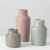 Kirkland's Home Vases-Textured Ceramic Vases, Set Of 3