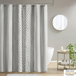 Kirkland's Home Shower Curtains-Textured Chenille Shower Curtain