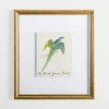 Kirkland's Home Framed Art-The Dark Green Bird Framed Art Print