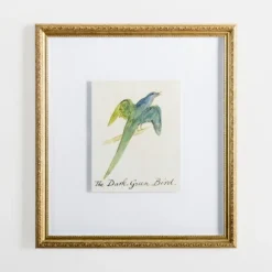 Kirkland's Home Framed Art-The Dark Green Bird Framed Art Print