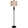 Kirkland's Home Floor Lamps-Thelma Matte Black Stem Floor Lamp