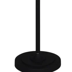 Kirkland's Home Floor Lamps-Thelma Matte Black Stem Floor Lamp