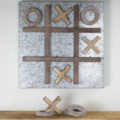 Kirkland's Home Memo & Chalkboards-Tic Tac Toe Wood And Metal Magnetic Memo Board