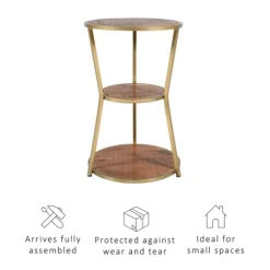 Kirkland's Home Accent & End Tables-Tiered Hourglass Accent Table