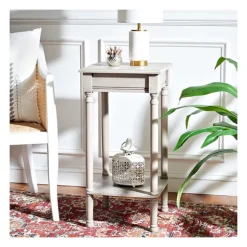 Kirkland's Home Accent & End Tables-Tilley Beige Classic Square Accent Table