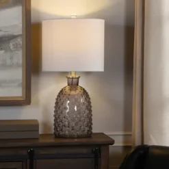 Kirkland's Home Table Lamps-Tinted Glass Jar Table Lamp