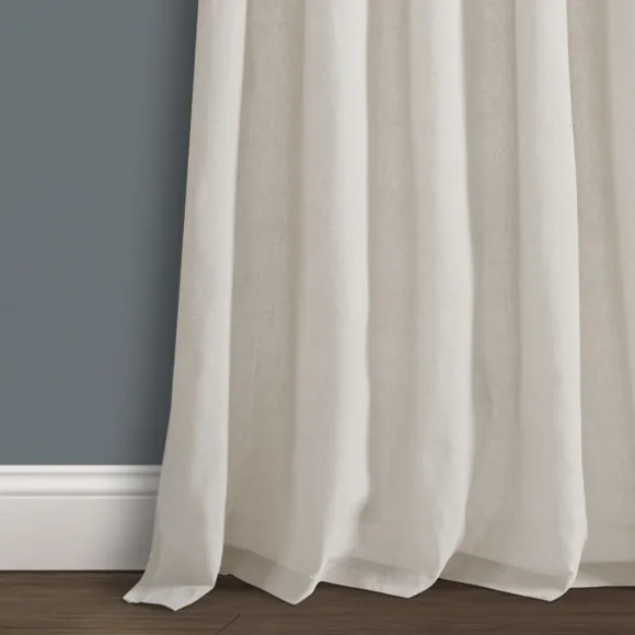Kirkland's Home Curtains & Drapes-Top Knotted Burlap Curtain Panel Set, 95 In.