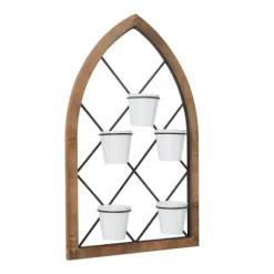 Kirkland's Home Wall Storage-Traditional Arch Metal Wall Planter
