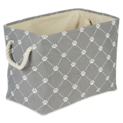 Kirkland's Home Baskets & Boxes-Trellis Paw Print Storage Basket, 14 In.