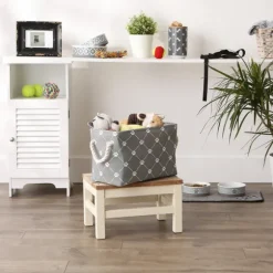 Kirkland's Home Baskets & Boxes-Trellis Paw Print Storage Basket, 14 In.