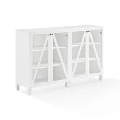 Kirkland's Home Tv Stands & Media Consoles-Triangle 4-Door Wood Media Cabinet