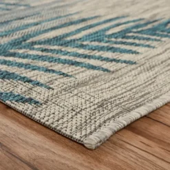 Kirkland's Home Outdoor Rugs-Tropical Palms Captiva Outdoor Area Rug, 5X7