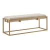 Kirkland's Home Benches & Ottomans-Tufted Bronze Metal Bench