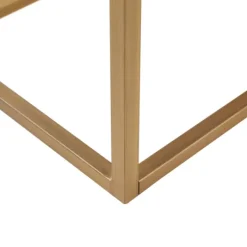 Kirkland's Home Benches & Ottomans-Tufted Bronze Metal Bench