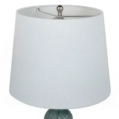 Kirkland's Home Table Lamps-Turquoise Glass Table Lamps, Set Of 2