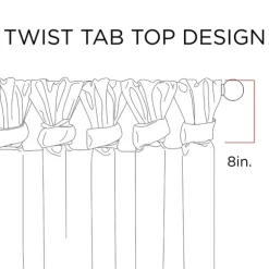 Kirkland's Home Curtains & Drapes-Twist Top Curtain Panel, 84 In.