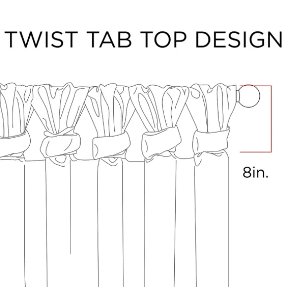 Kirkland's Home Curtains & Drapes-Twist Top Curtain Panel, 108 In.