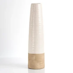 Kirkland's Home Vases-Two Tone Stoneware Vase, 15 In.