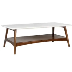 Kirkland's Home Coffee Tables-Two-Tone Ava Mid-Century Modern Coffee Table
