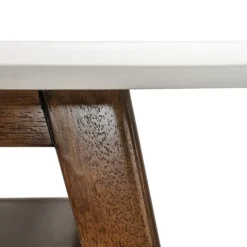 Kirkland's Home Coffee Tables-Two-Tone Ava Mid-Century Modern Coffee Table