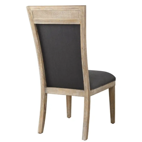 Kirkland's Home Dining Chairs-Upholstered Cane Detailing Dining Chair