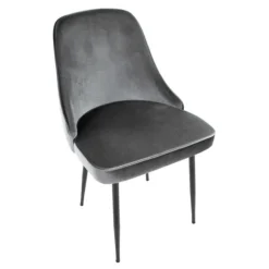 Kirkland's Home Dining Chairs-Upholstered Metal Dining Chairs, Set Of 2