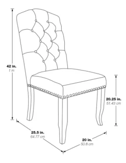 Kirkland's Home Dining Chairs-Upholstered Nailhead Trim Dining Chair