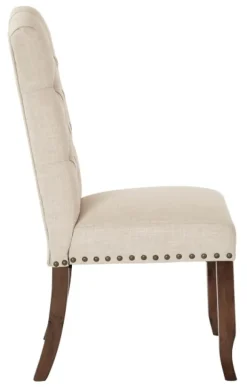 Kirkland's Home Dining Chairs-Upholstered Nailhead Trim Dining Chair
