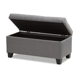 Kirkland's Home Benches & Ottomans-Upholstered Storage Ottoman
