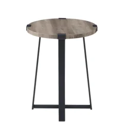 Kirkland's Home Accent & End Tables-Urban Rustic Round Accent Table