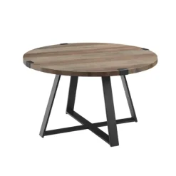 Kirkland's Home Coffee Tables-Urban Rustic Round Coffee Table