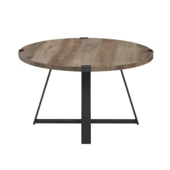Kirkland's Home Coffee Tables-Urban Rustic Round Coffee Table