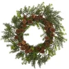 Kirkland's Home Wreaths-Uv-Safe Cedar Grass And Pine Cone Wreath