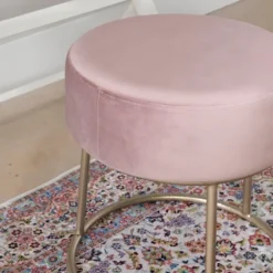 Kirkland's Home Benches & Ottomans-Velvet Upholstered Vanity Stool