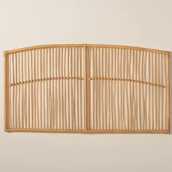 Kirkland's Home Beds & Headboards-Vertical Weave Rat Queen Headboard