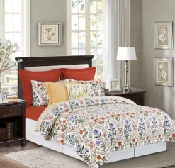 Kirkland's Home Quilts-Victoria'S Garden 3-Pc. King Quilt Set